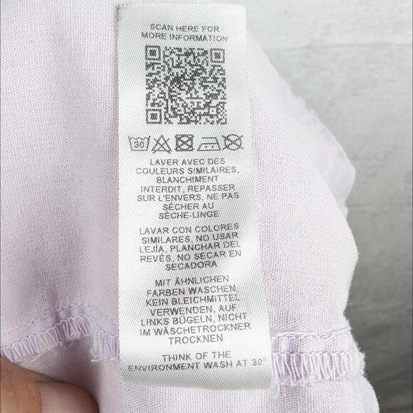 Reclaimed Vintage Shorts Small Lilac Pale Soft Purple Pull on 100% Cotton Short - Picture 11 of 12